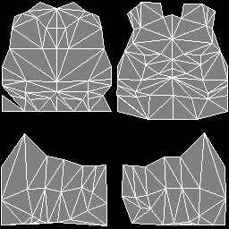 Wireframe view of material 1